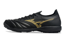 Carregar imagem no visualizador da galeria, Mizuno Morelia Neo Sala β Society - Preto Dourado
