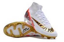 Carregar imagem no visualizador da galeria, Nike Feminina Air Zoom Superfly 9 FG Elite - Branco Dourado