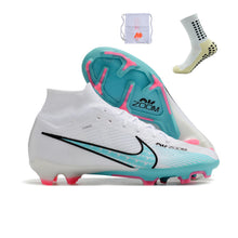 Carregar imagem no visualizador da galeria, Nike Feminina Air Zoom Superfly 9 FG Elite - Azul Branco