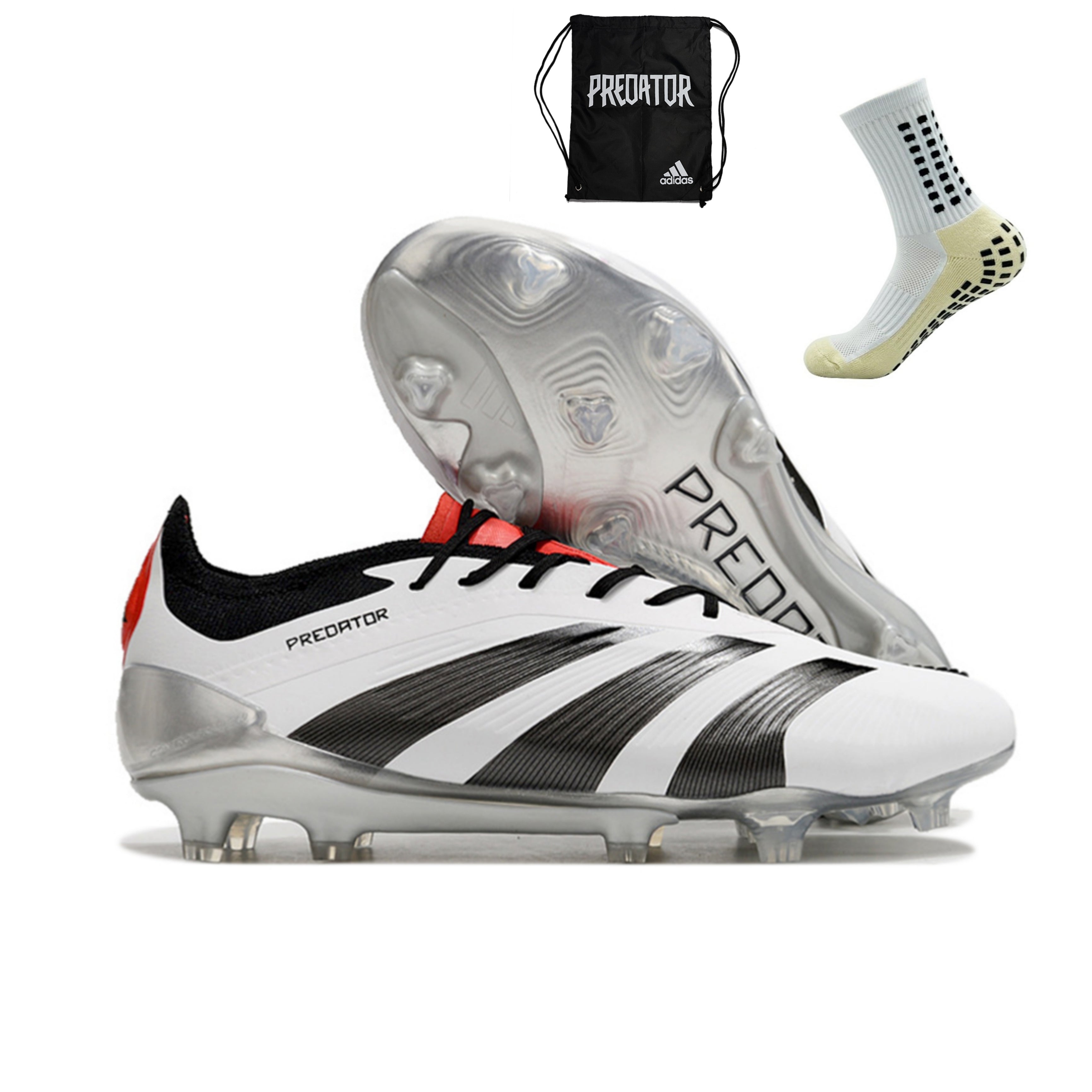  Predator elite 27　AG Adidas Predator Elite FG - Prata – Acstorechuteiras