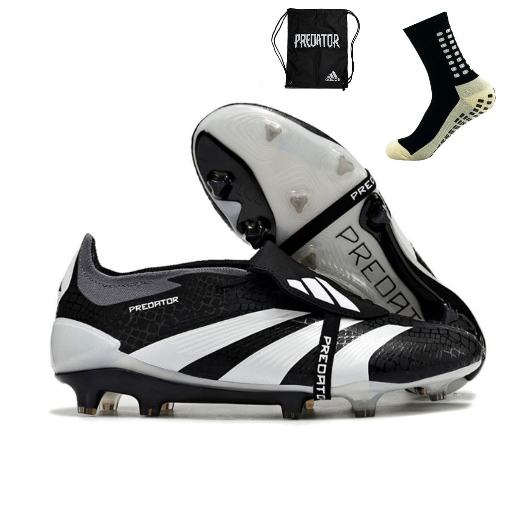 Adidas Predator Elite Tongue FG - Preto Branco – Acstorechuteiras