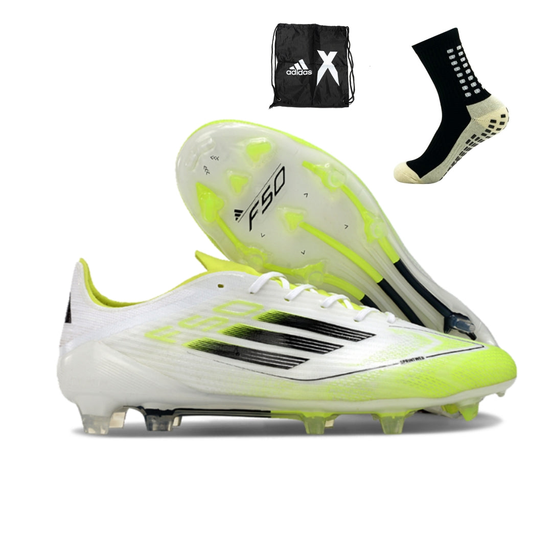 Adidas F50 Elite FG - Branco Verde – Acstorechuteiras