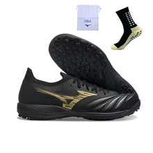 Carregar imagem no visualizador da galeria, Mizuno Morelia Neo Sala β Society - Preto Dourado