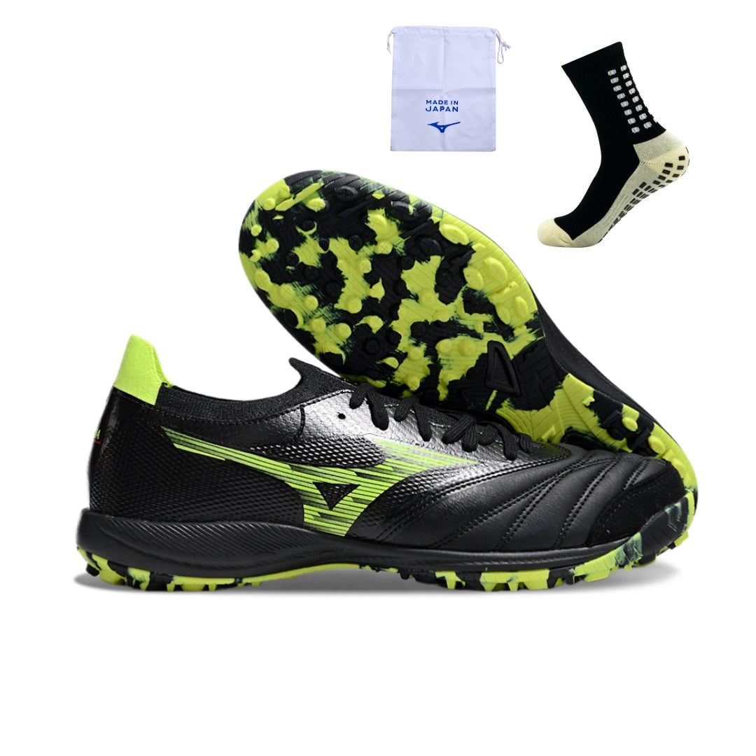 Mizuno Morelia Neo Sala β Society - Preto Verde – Acstorechuteiras