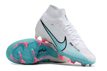 Carregar imagem no visualizador da galeria, Nike Feminina Air Zoom Superfly 9 FG Elite - Azul Branco