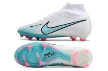 Carregar imagem no visualizador da galeria, Nike Feminina Air Zoom Superfly 9 FG Elite - Azul Branco