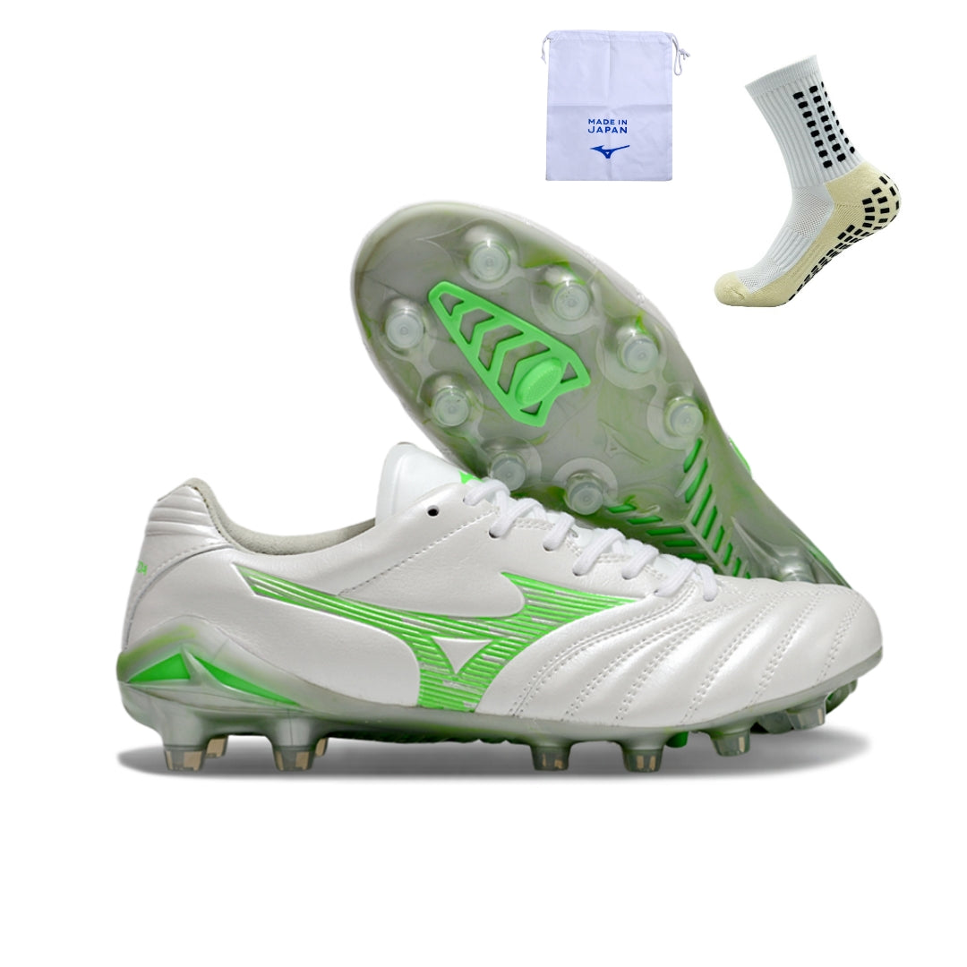 Mizuno Morelia Neo IV FG - Branco Verde – Acstorechuteiras