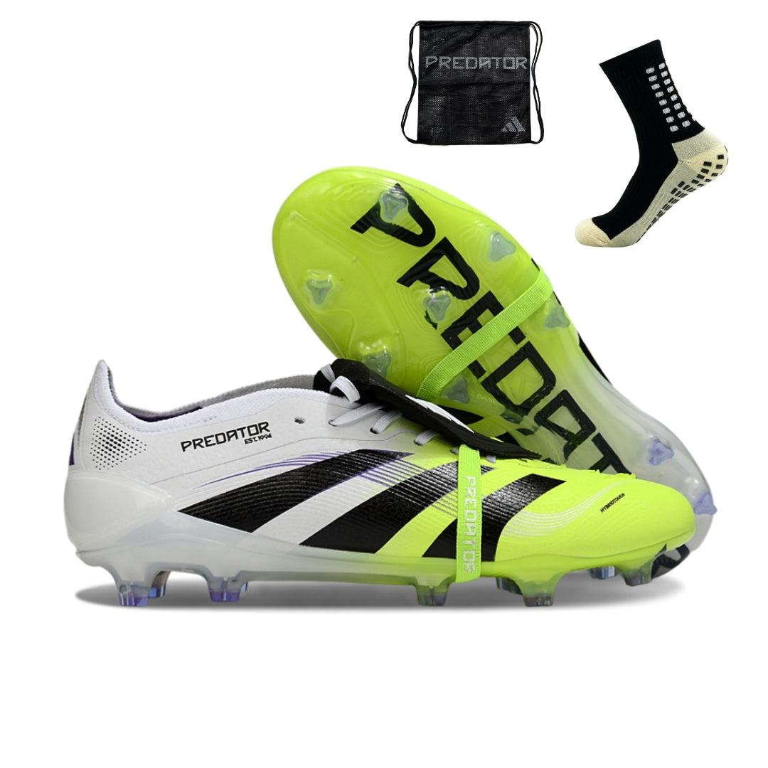 Adidas Predator 25 Elite Tongue FG - Branco Verde – Acstorechuteiras
