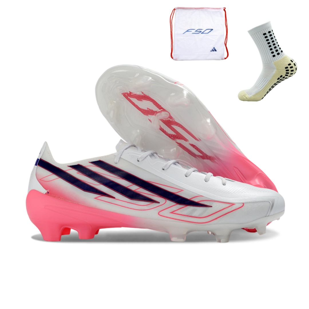 Adidas F50 Elite Hyperfast FG - Branco Rosa – Acstorechuteiras