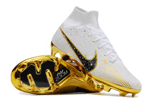 Carregar imagem no visualizador da galeria, Nike Feminina Air Zoom Superfly 9 FG Elite - Branco Dourado