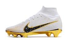 Carregar imagem no visualizador da galeria, Nike Feminina Air Zoom Superfly 9 FG Elite - Branco Dourado