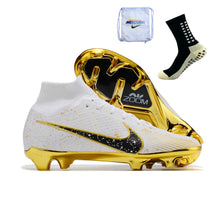 Carregar imagem no visualizador da galeria, Nike Feminina Air Zoom Superfly 9 FG Elite - Branco Dourado