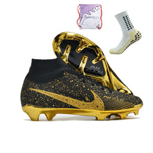 Carregar imagem no visualizador da galeria, Nike Feminina Air Zoom Superfly 9 FG Elite - Preto Dourado