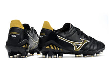 Carregar imagem no visualizador da galeria, Mizuno Morelia Neo III Pro FG - Preto Amarelo