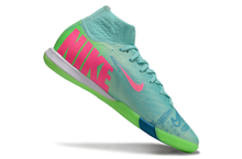 Carregar imagem no visualizador da galeria, Nike Air Zoom Mercurial Superfly 10 Elite Futsal - Azul Verde

