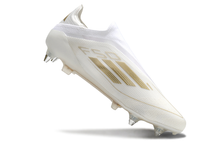 Carregar imagem no visualizador da galeria, Adidas F50 Elite Laceless SG - Branco Dourado
