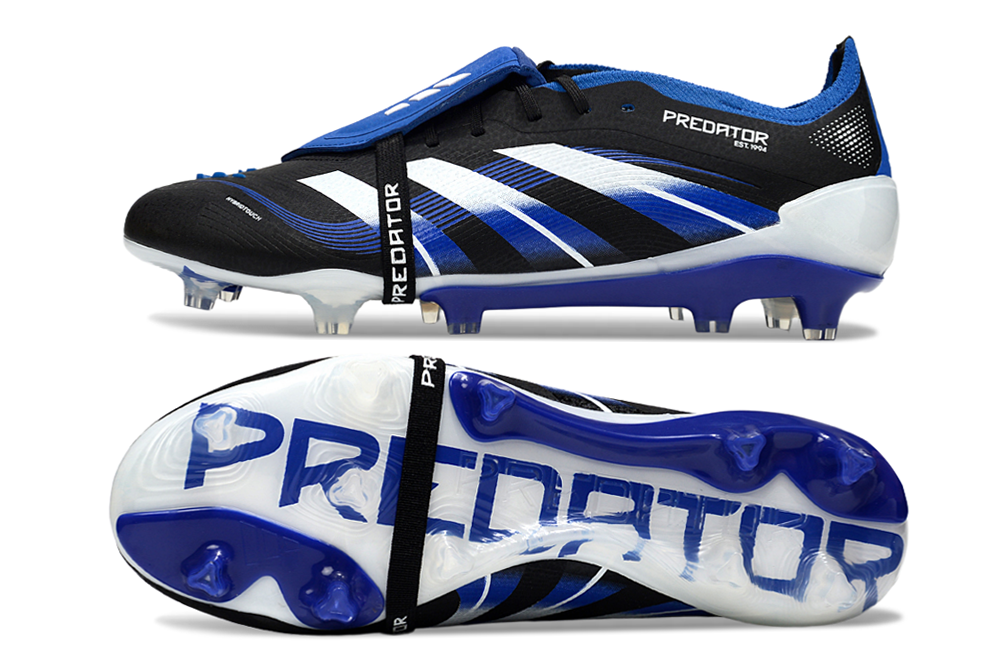 Adidas Predator 25 Elite Tongue FG - Preto Azul – Acstorechuteiras