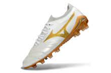 Carregar imagem no visualizador da galeria, Mizuno Morelia Neo IV Made In Japan FG - Branco Dourado
