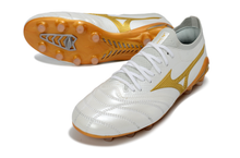 Carregar imagem no visualizador da galeria, Mizuno Morelia Neo IV Made In Japan FG - Branco Dourado
