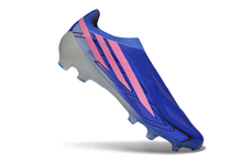 Carregar imagem no visualizador da galeria, Adidas F50 Elite Hyperfast Laceless FG - Azul Rosa
