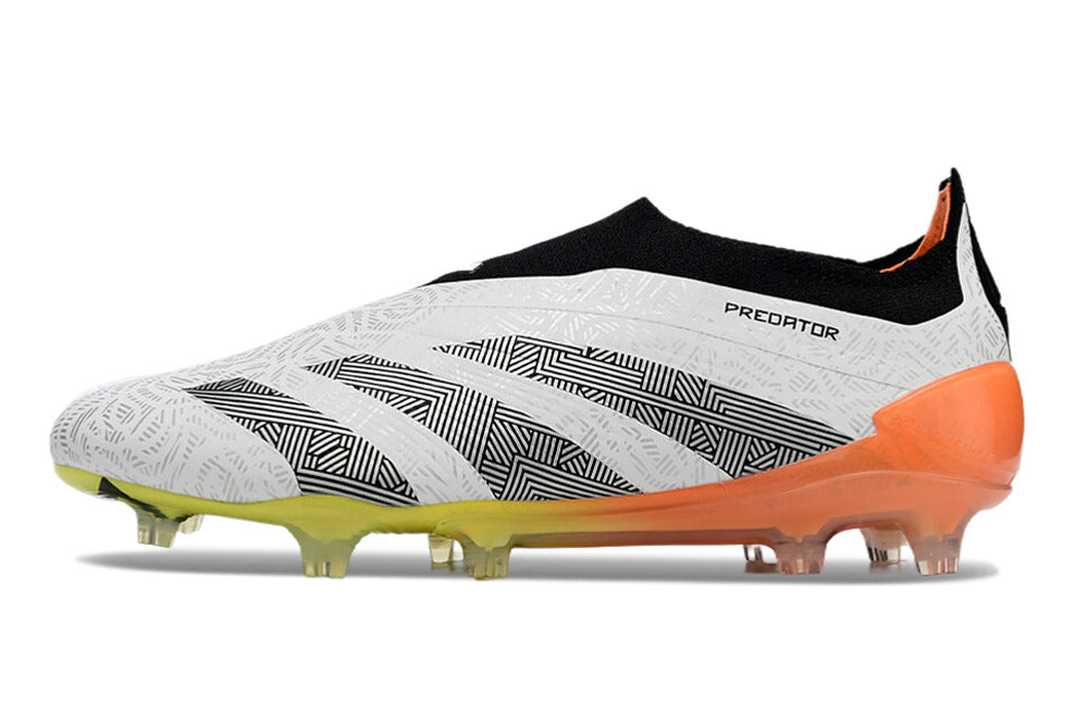 Adidas Predator Elite + FG - Branco Laranja Amarelo – Acstorechuteiras