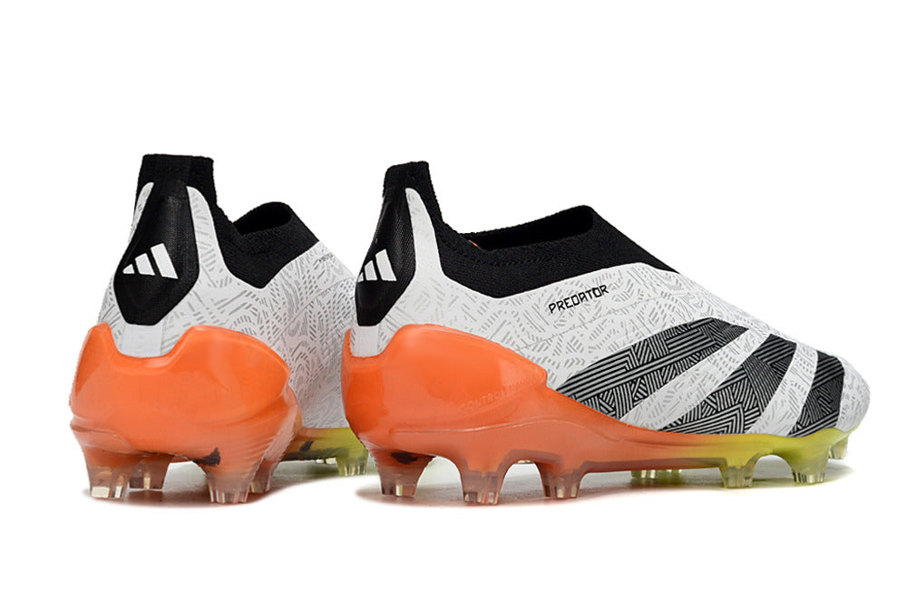 Adidas Predator Elite + FG - Branco Laranja Amarelo – Acstorechuteiras