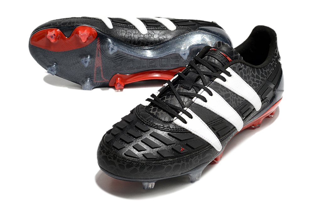 Adidas Predator Accelerator 94 FG - Preto Vermellho – Acstorechuteiras