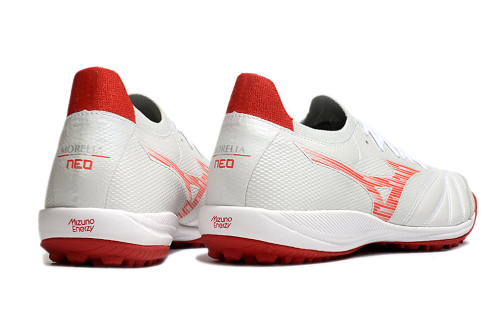 Mizuno Morelia Neo Sala β Society - Branco Vermelho – Acstorechuteiras
