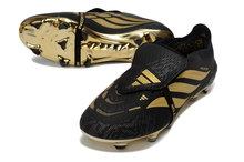 Carregar imagem no visualizador da galeria, Adidas Predator 26 Elite Tongue FG -  Preto Dourado
