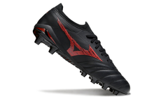 Carregar imagem no visualizador da galeria, Mizuno Morelia Neo IV Made In Japan FG - Preto Vermelho
