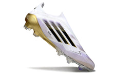 Carregar imagem no visualizador da galeria, Adidas F50 Elite Laceless FG - Branco Dourado
