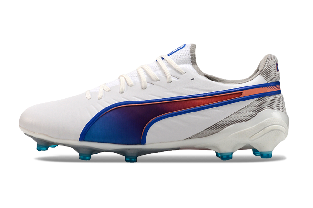 Puma King FG/AG - Branco Azul – Acstorechuteiras