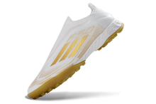 Carregar imagem no visualizador da galeria, Adidas F50 Elite Laceless Society - Branco Dourado
