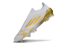 Carregar imagem no visualizador da galeria, Adidas F50 Elite Laceless FG - Branco Dourado
