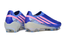 Carregar imagem no visualizador da galeria, Adidas F50 Elite Hyperfast Laceless FG - Azul Rosa
