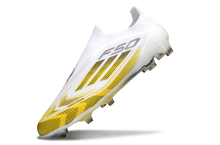 Carregar imagem no visualizador da galeria, Adidas F50 Elite Laceless FG - Branco Dourado
