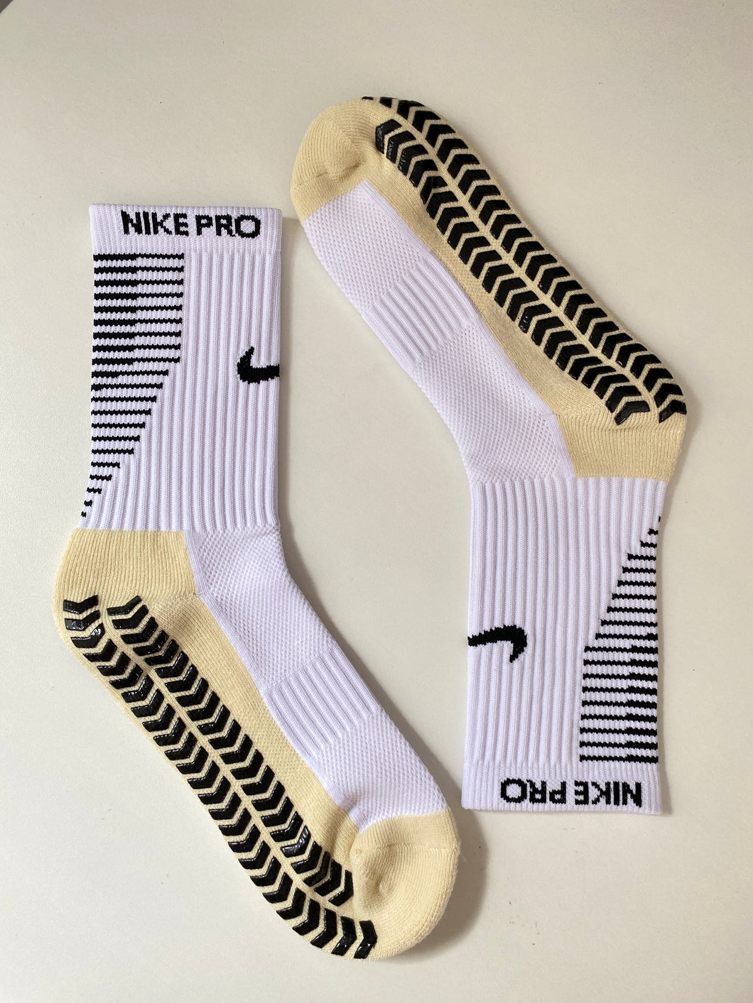 Meia Antiderrapante Nike Pró - Branco