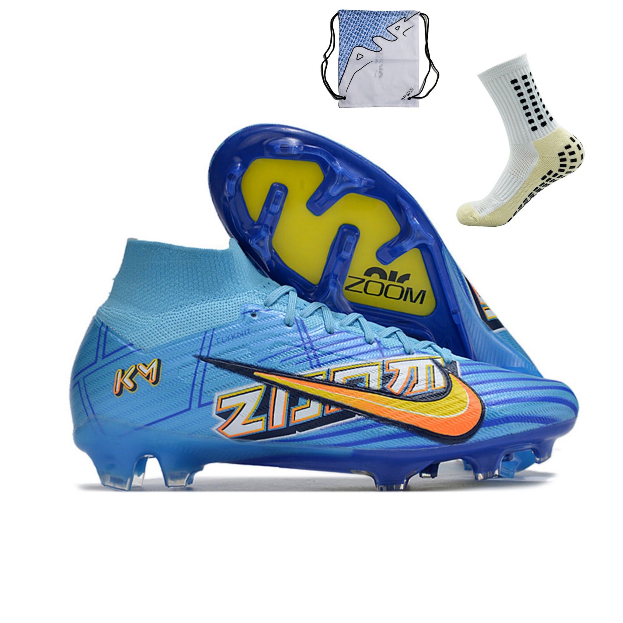 Nike Air Zoom Superfly 9 FG Elite - Azul Mbappe – Acstorechuteiras, image size:2048x2048