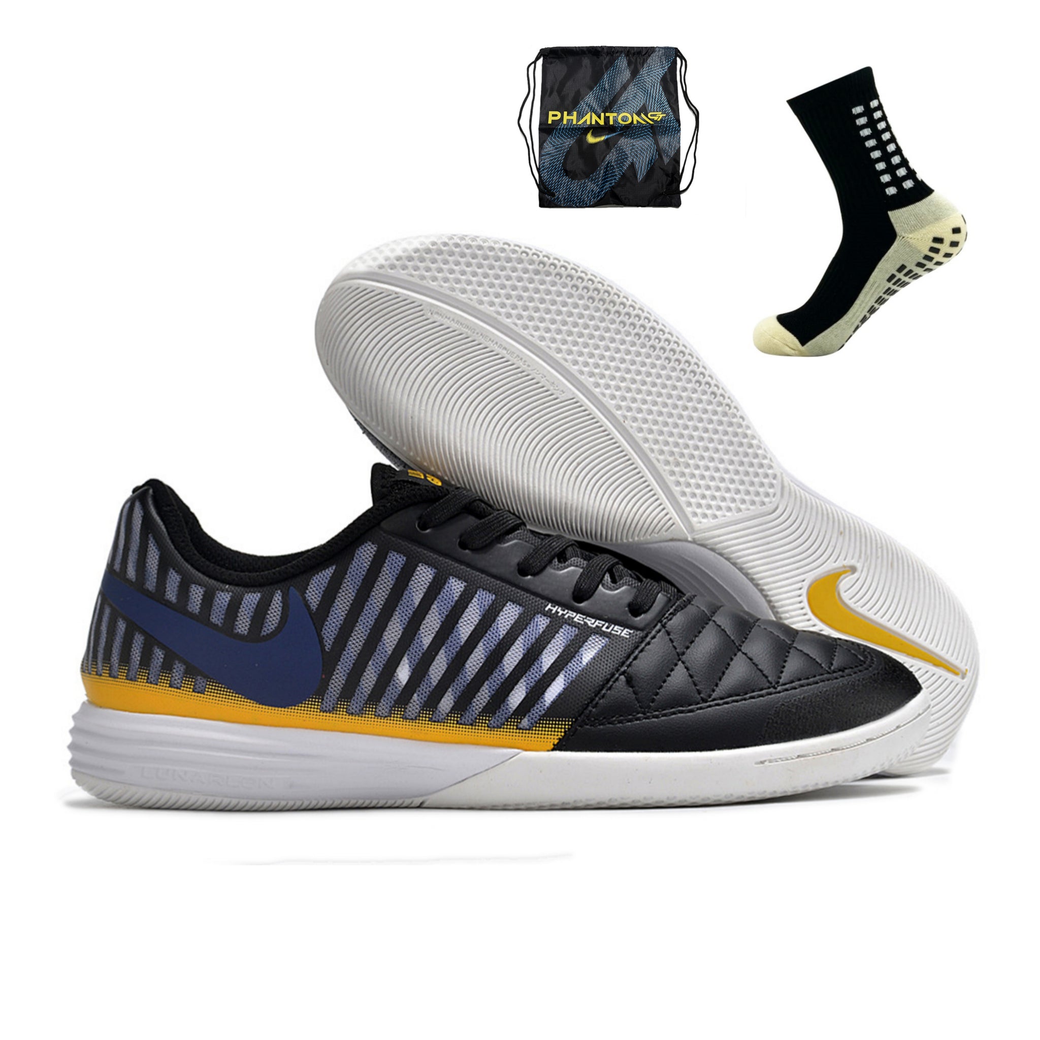 Nike Lunar Gato II Futsal - Preto Laranja – Acstorechuteiras