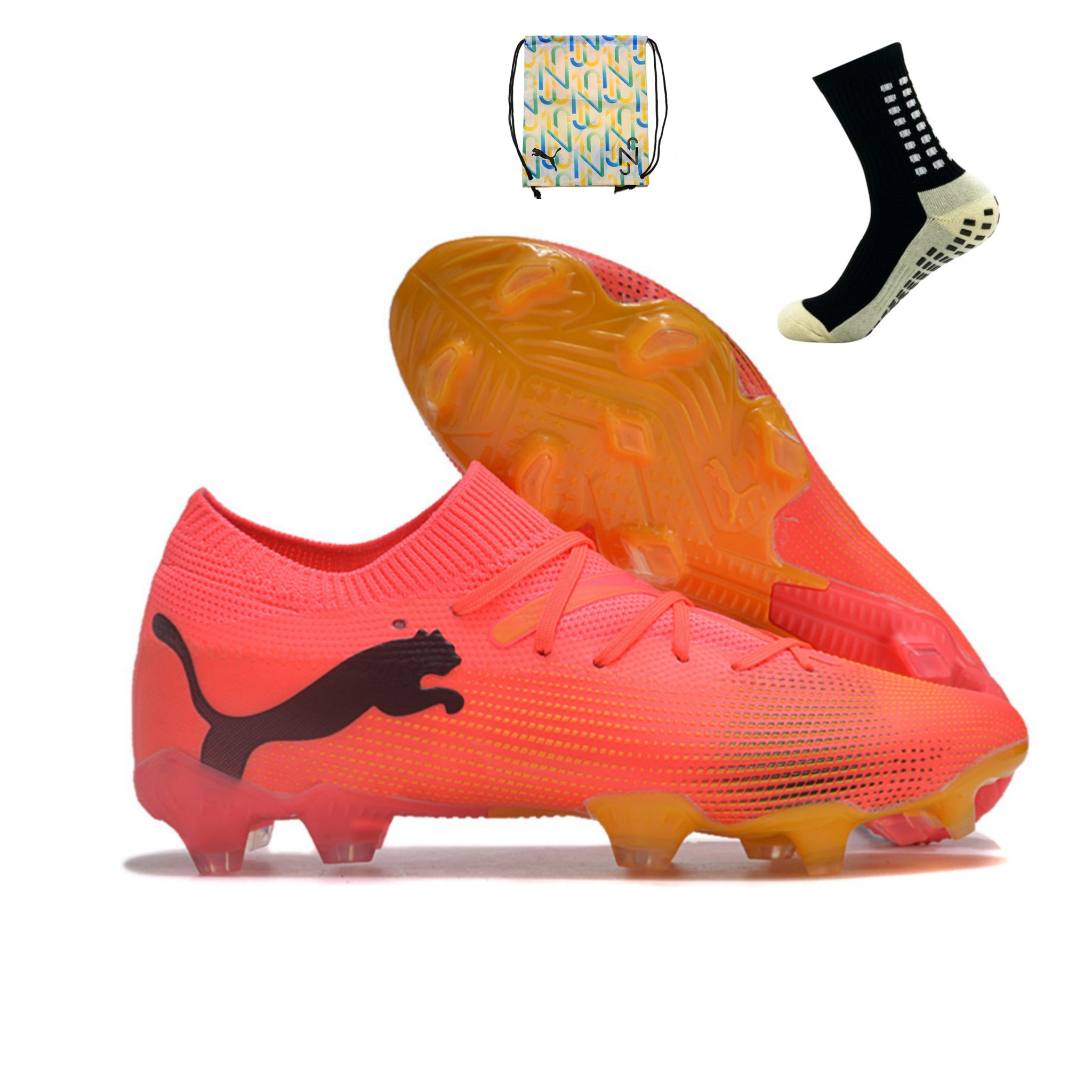 Puma Future 7 FTR FG - Laranja/Rosa – Acstorechuteiras