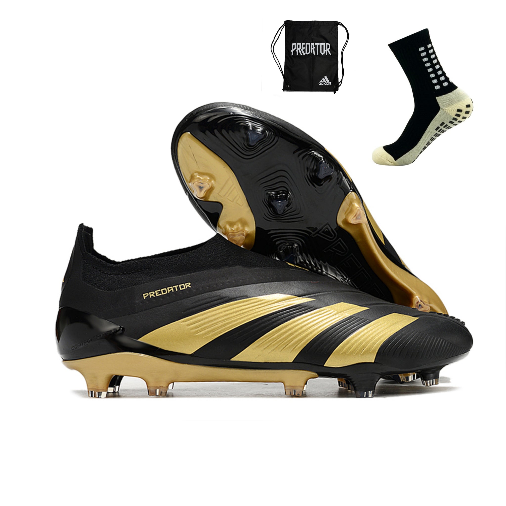 Adidas Predator Elite + FG -Preto Dourado – Acstorechuteiras