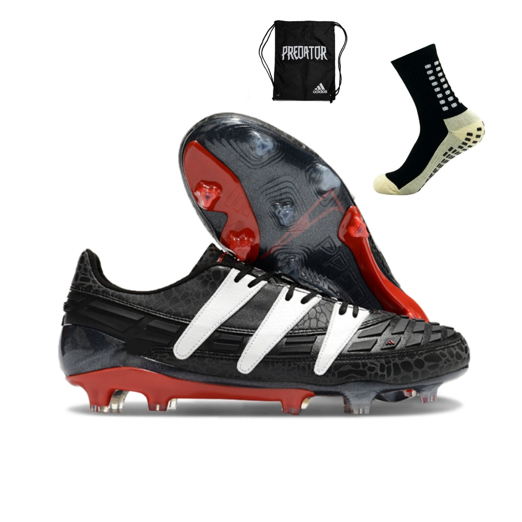 Adidas Predator Accelerator 94 FG - Preto Vermellho