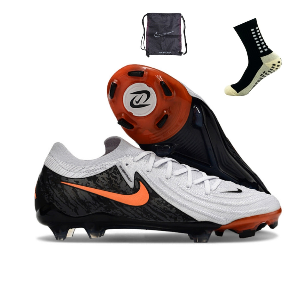 Nike Phantom GX2 Elite FG - Cinza Preto Laranja