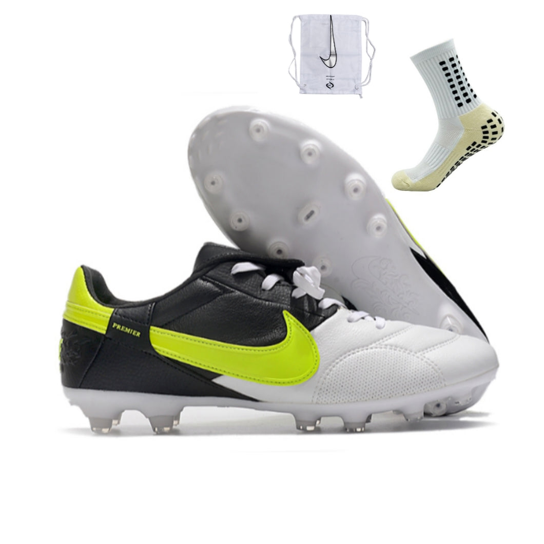 Nike Premier 3 FG Elite - Preto Cinza Verde