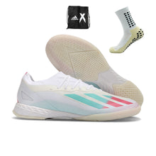 Carregar imagem no visualizador da galeria, Adidas X Crazyfast .1 Futsal - Branco Rosa
