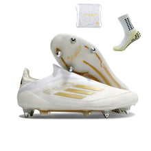 Carregar imagem no visualizador da galeria, Adidas F50 Elite Laceless SG - Branco Dourado
