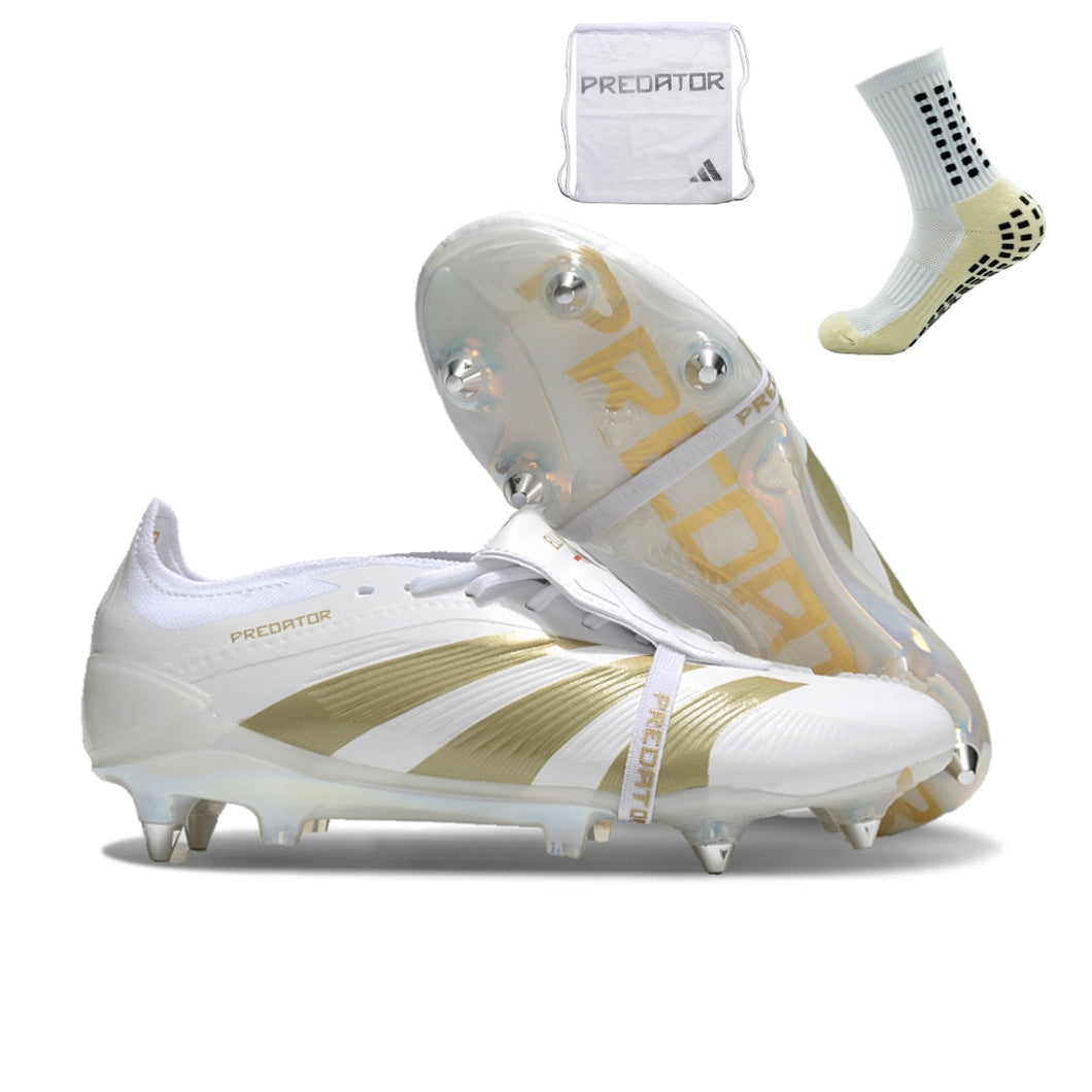 Adidas Predator Elite Tongue SG - Branco Dourado