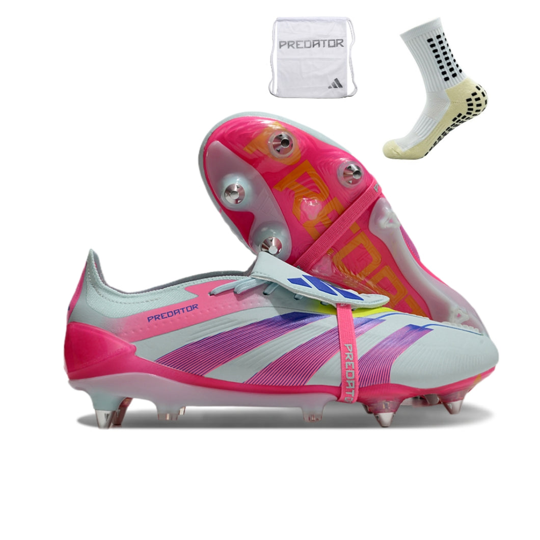 Adidas Predator Elite Tongue SG - Rosa Branco