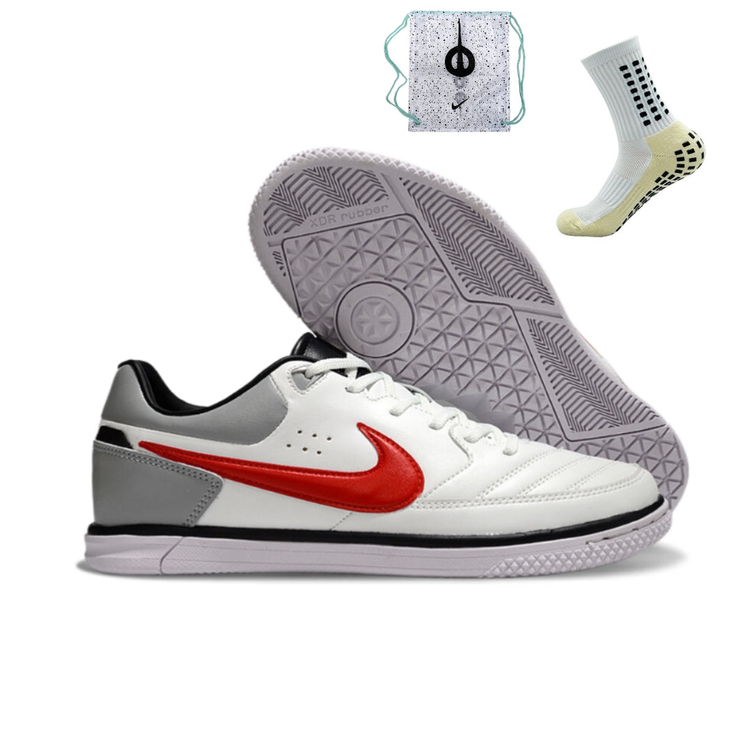 Nike Gato Futsal - Branco Vermelho