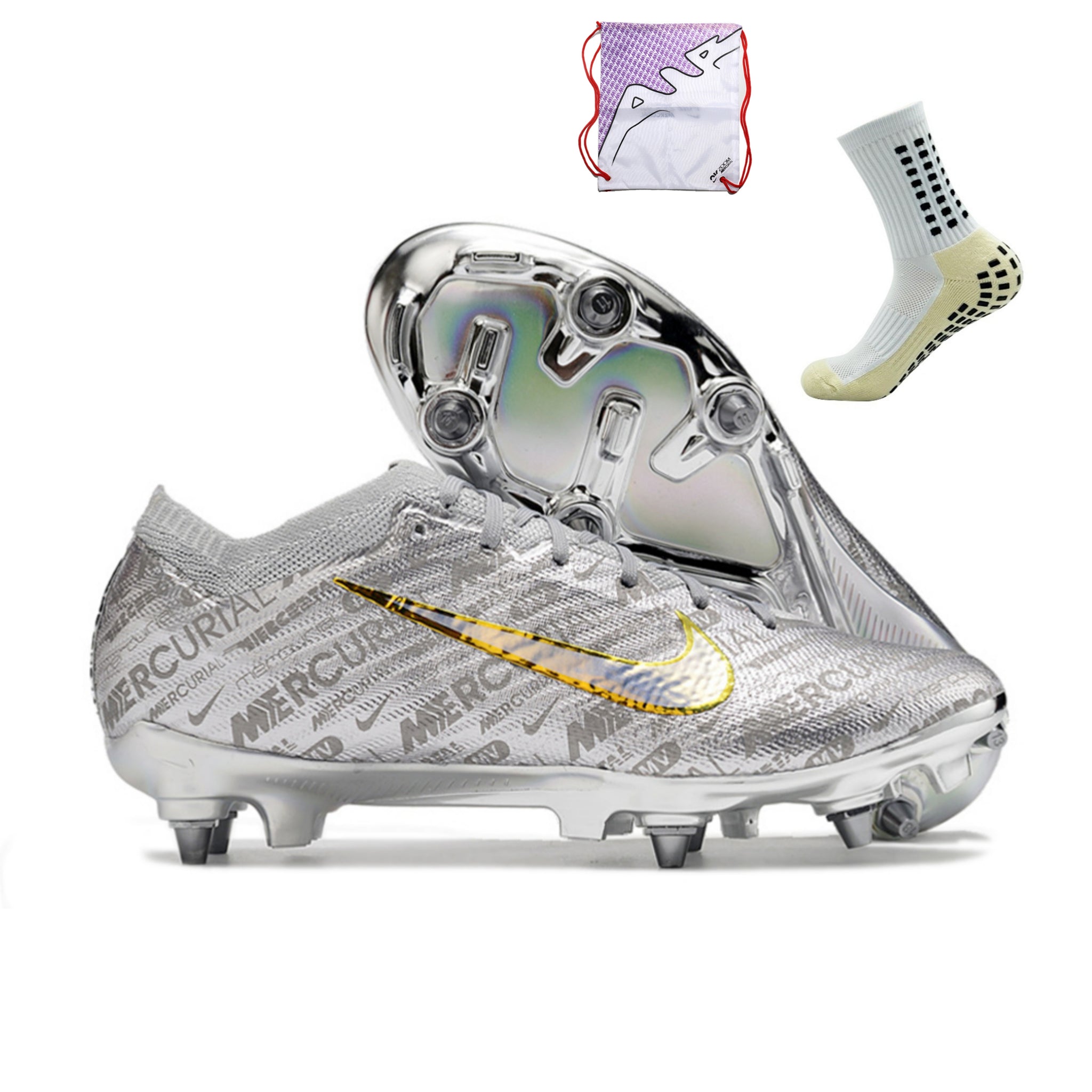 Nike Air Zoom Mercurial Vapor 15 Elite SG TRAVA MISTA - 25 Anos